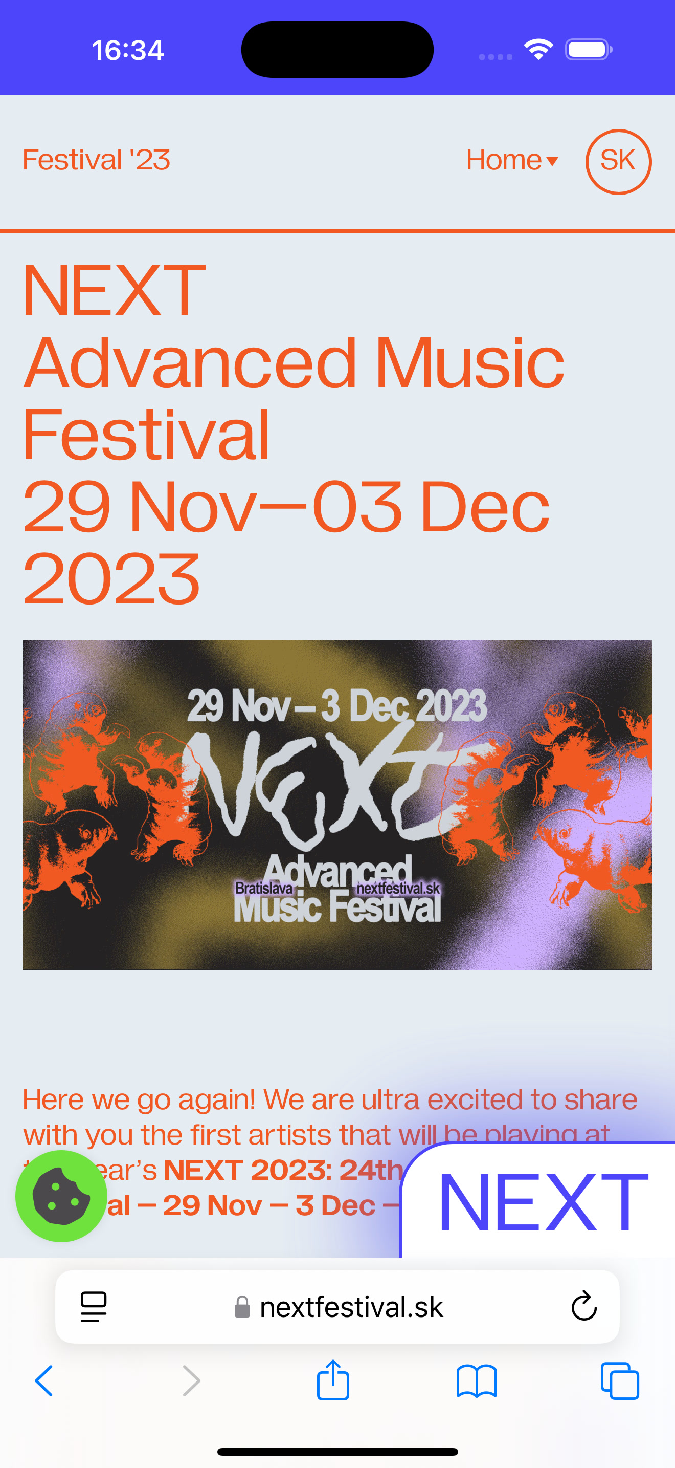 Next Festival 2023 edition